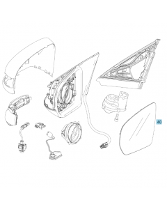 Original Mercedes-Benz Spiegelglas links automatisch abblendbar A0998100316 buy in USA