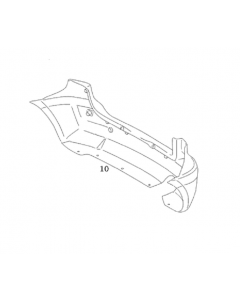 Original Mercedes-Benz Stoßstange hinten B-Klasse 245 A1698852125 buy in USA