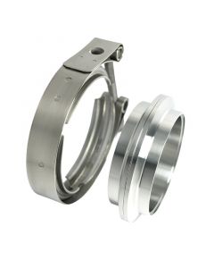 Stainless Bros 2.50in 304SS V-Band Assembly - 2 Flanges/1 Clamp buy in USA