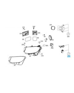 Original Mercedes-Benz Reparatursatz Halter Scheinwerfer links GLC 253 buy in USA