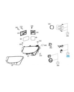 Original Mercedes-Benz Reparatursatz Halter Scheinwerfer links GLC 253 Facelift buy in USA