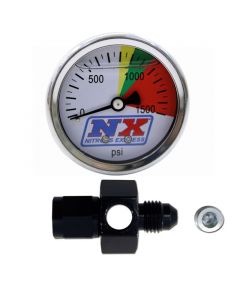 Nitrous Express N2O Flo-Thru Pressure Gauge (0-1500 PSI) 4AN buy in USA