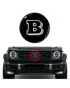 Mercedes G-Class W464 2018+ Front Grille Fiberglass Badge Emblem BRABUS Style buy in USA