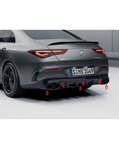 Original Mercedes-Benz AMG CLA 35 / 45 AMG Spoiler am Diffusor Aeropaket Aerodynamikpaket CLA 118 buy in USA