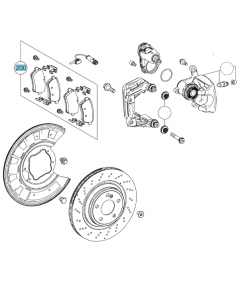 Original Mercedes-Benz Teilesatz Bremsbelag Hinterachse SL 231 A0084203420 buy in USA