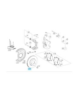 ORIGINAL MERCEDES-BENZ BREMSSCHEIBEN Set Vorderachse CLA 117 GLA 156 A-Klasse 176 B-Klasse 246 buy in USA