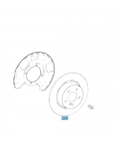 Original Mercedes-Benz Bremsscheibe vorne GLE 167 A167423870007 buy in USA