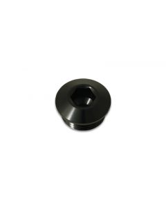 Vibrant Aluminum -4AN ORB Low Profile Port Plug - Anodized Black buy in USA