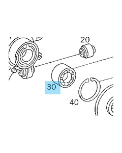 A2029810127 MERCEDES-BENZ RADLAGER HINTERACHSE buy in USA