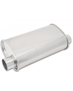 Vibrant StreetPower Oval Muffler 5in x 9in x 15in - 2.5in inlet/outlet (Offset-Offset Same Side) buy in USA