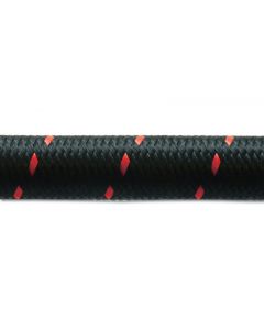 Vibrant -4 AN Two-Tone Black/Red Nylon Braided Flex Hose (2 foot roll) buy in USA