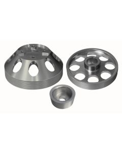 Torque Solution Lightweight WP/Crank/Alt Pulley Combo (Silver): Hyundai Genesis Coupe 3.8 2010+ buy in USA