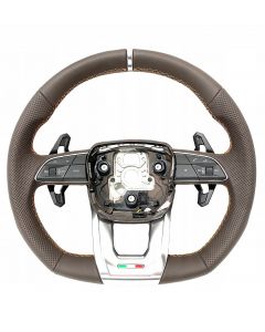 Lamborghini Urus Leather Steering Wheel Brown/Orange Stitches  OEM buy in USA