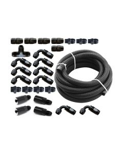 Torque Solution Braided Fuel Line Kit for -6 Aeromotive FPR & Flex Fuel Kit - 02-14 Subaru WRX buy in USA