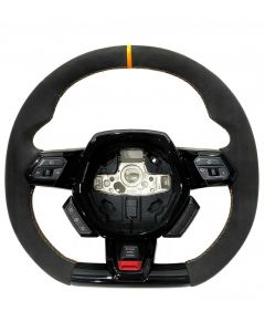 Lamborghini Huracan Performante Leather Steering Wheel Alcantara/Orange Stitches OEM buy in USA