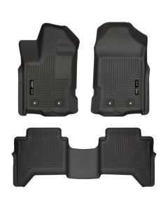 Husky Liners 2019+ Ford Ranger SuperCrew Cab Weatherbeater Black Front & 2nd Seat Floor Liners buy in USA