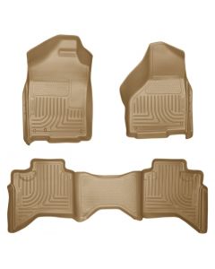 Husky Liners 03-08 Dodge Ram 1500/2500/3500 Quad Cab WeatherBeater Combo Tan Floor Liners buy in USA