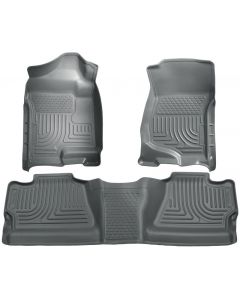 Husky Liners 07-12 Chevy Silverado/GMC Sierra Crew Cab WeatherBeater Combo Gray Floor Liners buy in USA