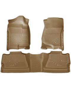 Husky Liners 07-12 Chevy Silverado/GMC Sierra Crew Cab WeatherBeater Combo Tan Floor Liners buy in USA