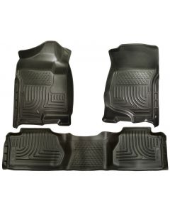 Husky Liners 07-12 Chevy Silverado/GMC Sierra Extended Cab WeatherBeater Combo Black Floor Liners buy in USA