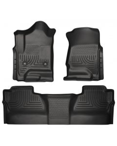 Husky Liners 14 Chevrolet Silverado/GMC Sierra WeatherBeater Black Front & 2nd Seat Floor Liners buy in USA