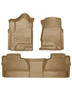 Husky Liners 14 Chevrolet Silverado/GMC Sierra WeatherBeater Tan Front & 2nd Seat Floor Liners buy in USA