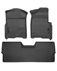 Husky Liners 09-12 Ford F-150 Super Crew Cab WeatherBeater Combo Black Floor Liners buy in USA