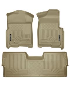 Husky Liners 09-12 Ford F-150 Super Crew Cab WeatherBeater Combo Tan Floor Liners buy in USA