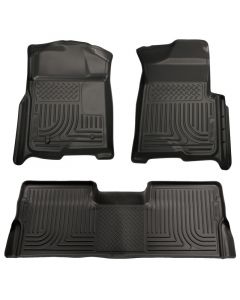 Husky Liners 08-10 Ford SD Crew Cab WeatherBeater Combo Black Floor Liners (w/o Manual Trans Case) buy in USA