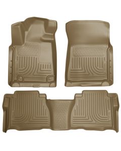 Husky Liners 2012 Toyota Tundra Double/CrewMax Cab WeatherBeater Combo Tan Floor Liners buy in USA