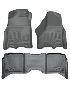 Husky Liners 2012 Dodge Ram 1500/2500/3500 Crew Cab WeatherBeater Combo Gray Floor Liners buy in USA