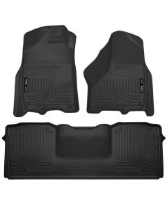 Husky Liners 10-12 Dodge Ram 2500/3500 Mega Cab WeatherBeater Combo Black Floor Liners buy in USA