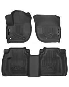 Husky Liners 15 Honda Fit Weatherbeater Black Front and Second Seat Floor Liners buy in USA