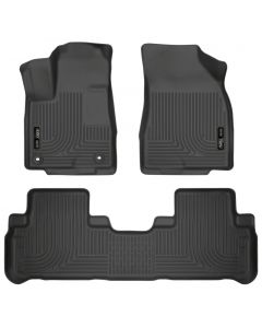 Husky Liners 14 Toyota Highlander Weatherbeater Black Front & 2nd Seat Floor Liners buy in USA