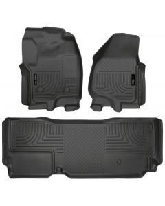 Husky Liners 2012.5 Ford SD Super Cab WeatherBeater Combo Black Floor Liners (w/o Manual Trans Case) buy in USA