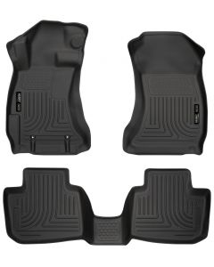 Husky Liners Subaru 12-14 Impreza/2015 WRX/STi WeatherBeater Combo Front&2nd Row Black Floor Liners buy in USA