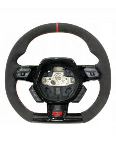 Lamborghini Huracan Leather Steering Wheel Alcantara/Red Stitches OEM buy in USA