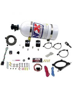 Nitrous Express 11-15 Ford Mustang GT 5.0L High Output Nitrous Plate Kit (50-250HP) w/10lb Bottle buy in USA