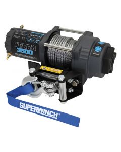 Superwinch 3500 LBS 12V DC 7/32 in x 32 ft Steel Rope Terra 3500 Winch - Gray Wrinkle buy in USA