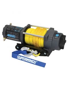 Superwinch 4500 LBS 12V DC 1/4in x 50ft Synthetic Rope Terra 4500SR Winch - Gray Wrinkle buy in USA