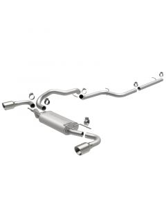 MagnaFlow 10-12 Mazda 3 L4 2.5L Hatchback Split Rear Exit Stainless Cat Back Performance Exhaust buy in USA