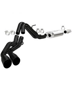 MagnaFlow SYS Cat-Back 10-14 Ford Raptor 6.2L V8 2.5/3in Black Dual Same Side Exit Rear 3.5 Tips buy in USA