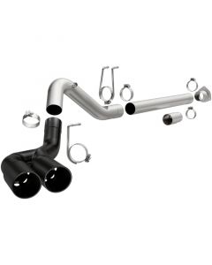 MagnaFlow 08-18 Ford F-250/F-350/F-450 4.6L/6.7 DPF-Back Black 4in Dual Single Rear Exit buy in USA