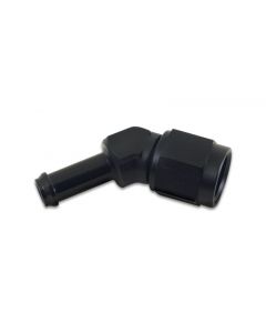 Vibrant -8AN to 3/8in Hose Barb 45 Degree Adapter - Anodized Black buy in USA