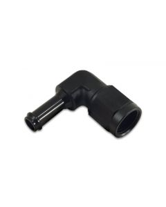 Vibrant Female -6AN to 5/16in Hose Barb 90 Degree Adapter Fitting - Anodized Black buy in USA