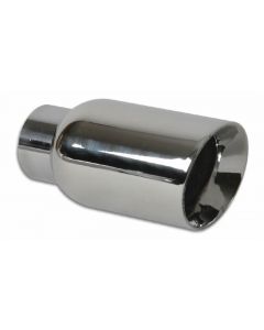 Vibrant 4in Round SS Exhaust Tip (Double Wall Angle Cut Beveled Outlet) buy in USA