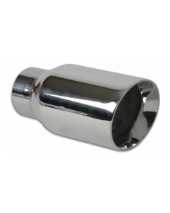 Vibrant 3in Round SS Exhaust Tip (Double Wall Angle Cut Beveled Outlet) buy in USA