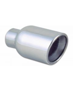 Vibrant 4in Round SS Exhaust Tip (Double Wall Resonated Angle Cut Rolled Edge) buy in USA