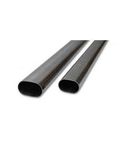 Vibrant 3in Oval (Nominal Size) T304 SS Straight Tubing (16 ga) - 5 foot length buy in USA