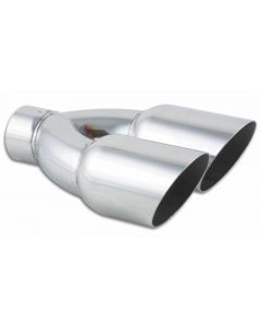 Vibrant Dual 3.5in Round SS Exhaust Tip (Single Wall Angle Cut) buy in USA